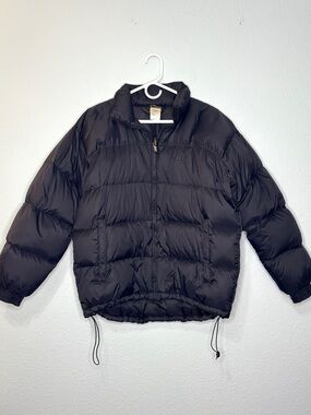 REI Black Boxy Goose Down Puffer Jacket L